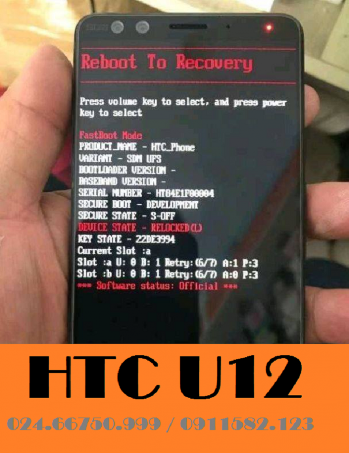 Sửa HTC U12