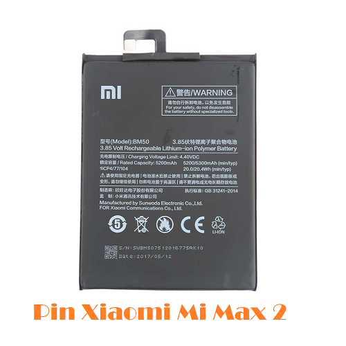 Pin Xiaomi Mi Max 2 BM50 5200mAh