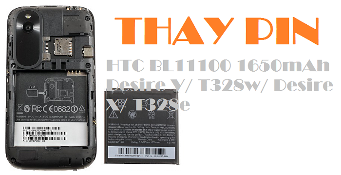 Pin Điện Thoại HTC BL11100 1650mAh Desire V, T328w, Desire X, T328e