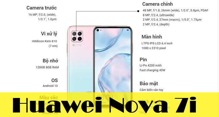 Sửa chữa Huawei Nova 7i