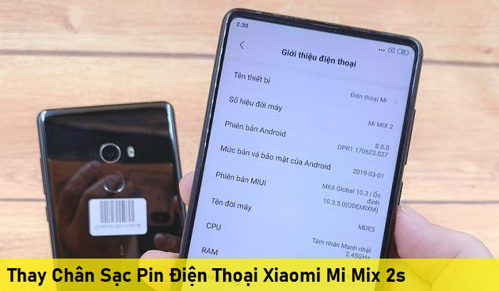 Thay Chân Sạc Pin Điện Thoại Xiaomi Mi Mix 2s