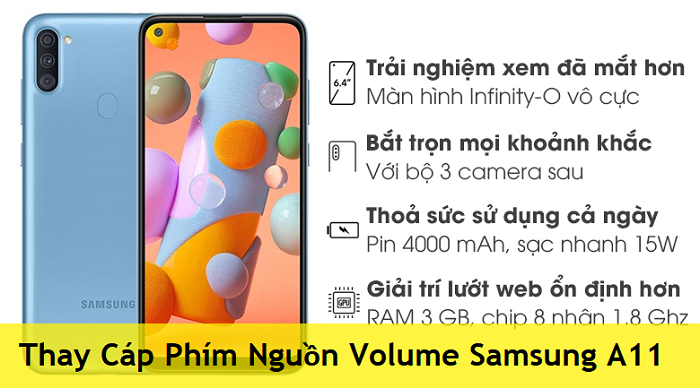 Thay Cáp Phím Nguồn Volume Samsung A11