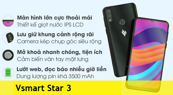 sửa chữa điện thoại Vsmart Star 3