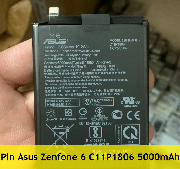 Pin Asus Zenfone 6 C11P1806 5000mAh