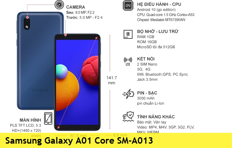 Sửa Samsung A01 Core