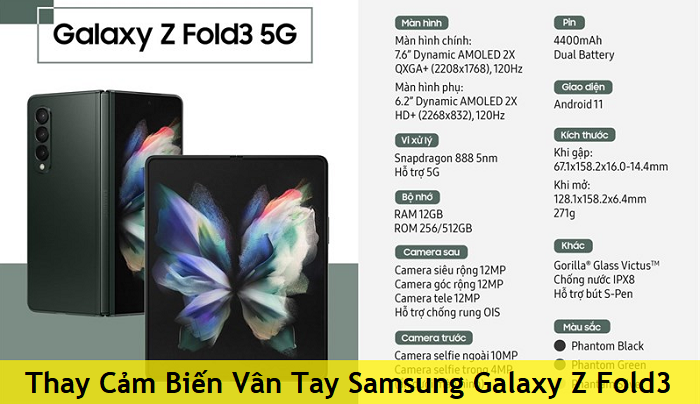 Thay Cảm Biến Vân Tay Samsung Galaxy Z Fold3