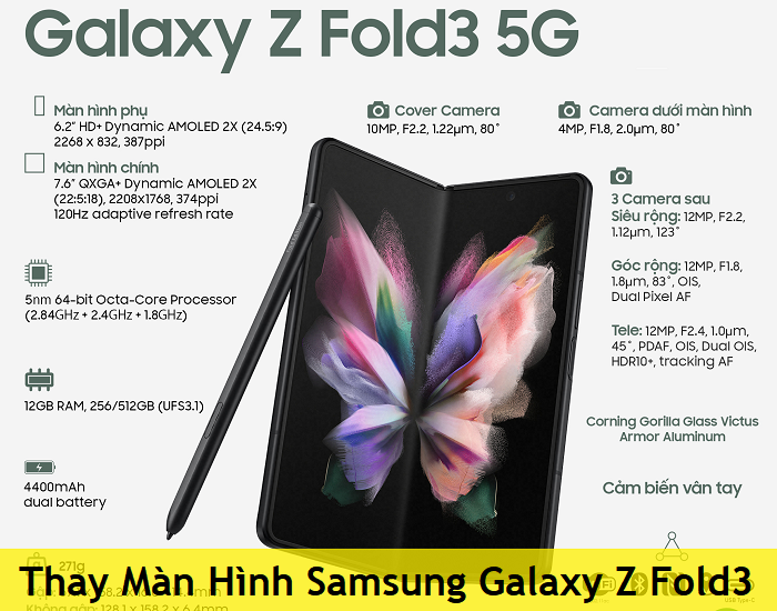 Thay Màn Hình Samsung Z Fold3, Thay Màn Hình Samsung Galaxy Z Fold3