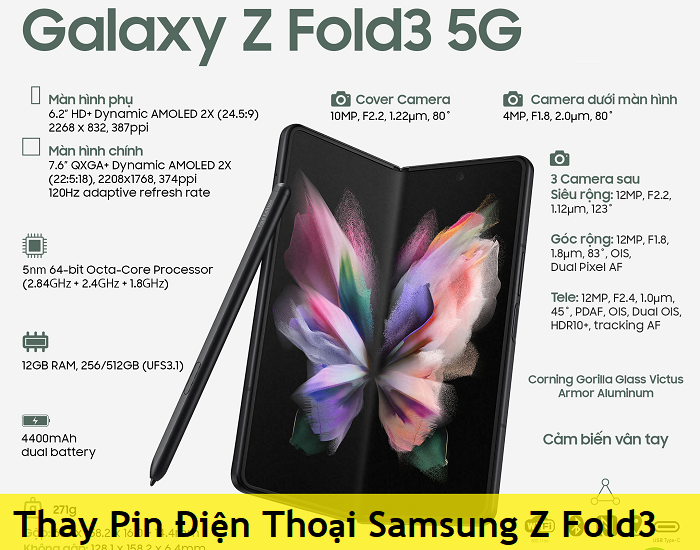 Thay Pin Điện Thoại Samsung Z Fold3