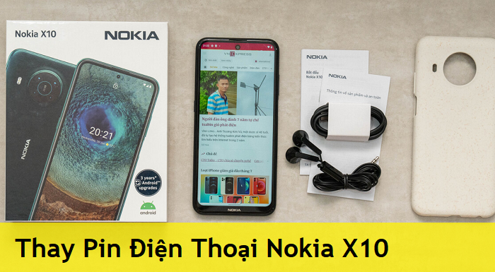 Thay Pin Điện Thoại Nokia X10