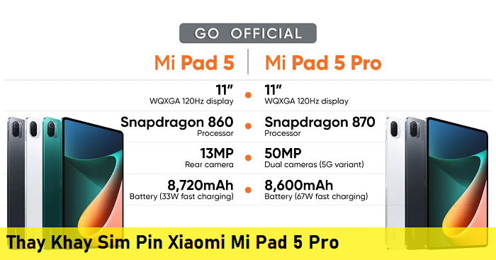 Thay Khay Sim Pin Xiaomi Mi Pad 5 Pro