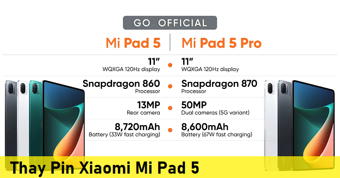 Thay Pin Xiaomi Mi Pad 5