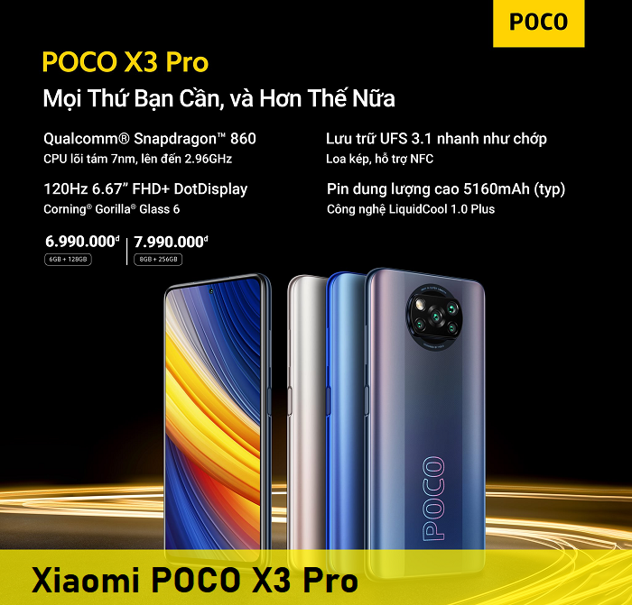 Sửa Chữa Điện Thoại Xiaomi POCO X3 Pro