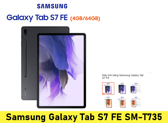 Sửa Samsung Galaxy Tab S7 FE SM-T735