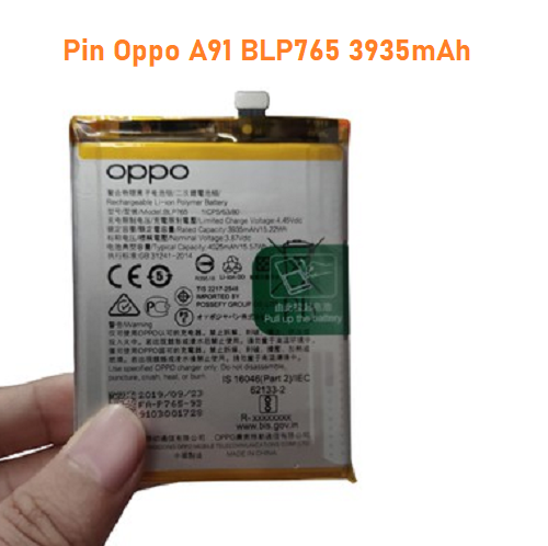 Pin Oppo A91 BLP765 3935mAh