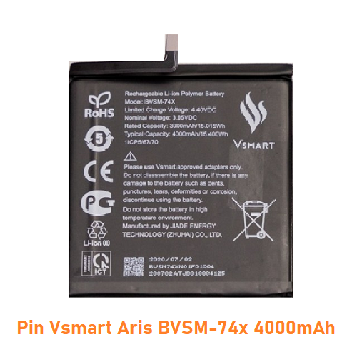 Pin Vsmart Aris BVSM-74x 4000mAh