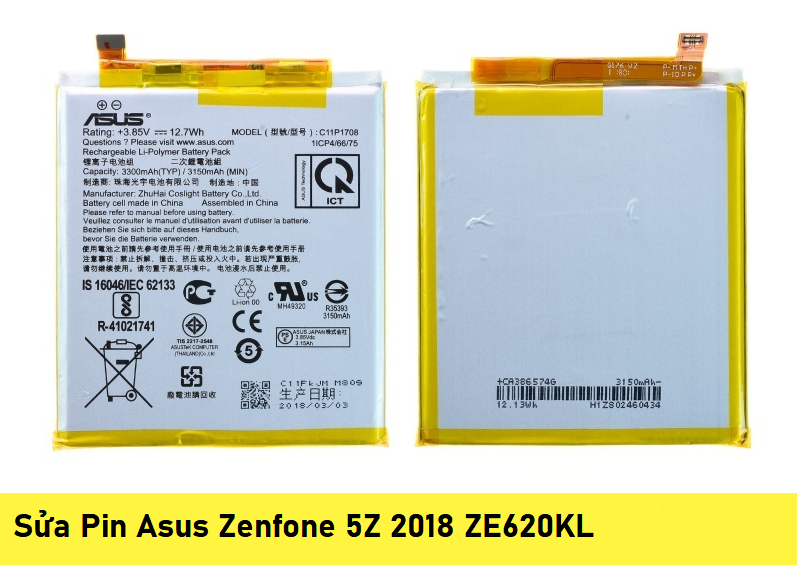 Sửa Pin Asus Zenfone 5Z 2018 ZE620KL