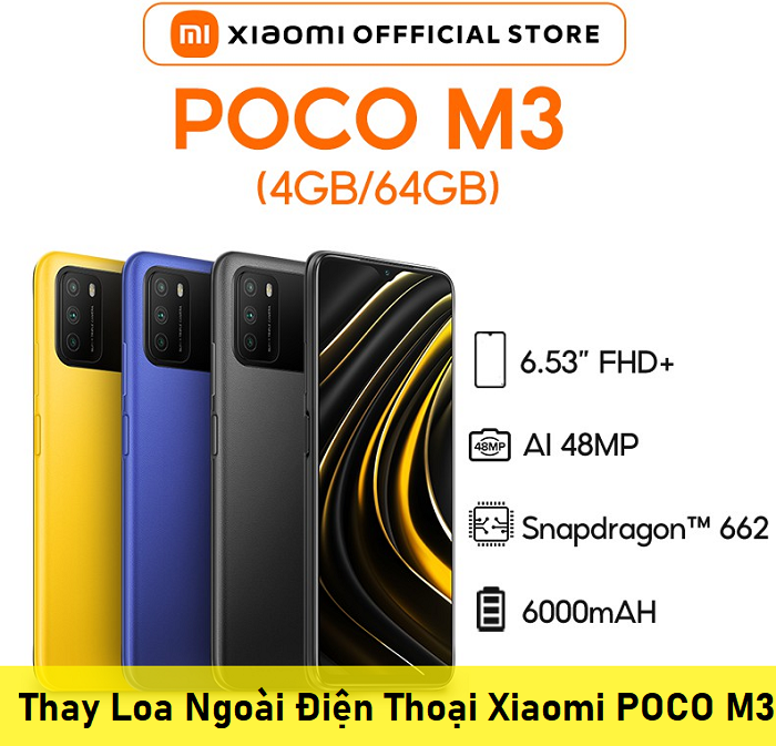 Thay Loa Ngoài Điện Thoại Xiaomi POCO M3