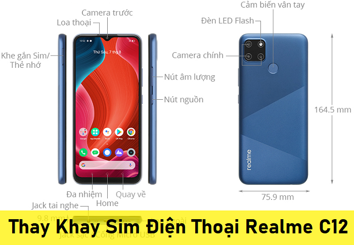 Thay Khay Sim Điện Thoại Realme C12