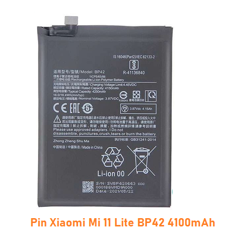 Pin Xiaomi Mi 11 Lite BP42 4100mAh