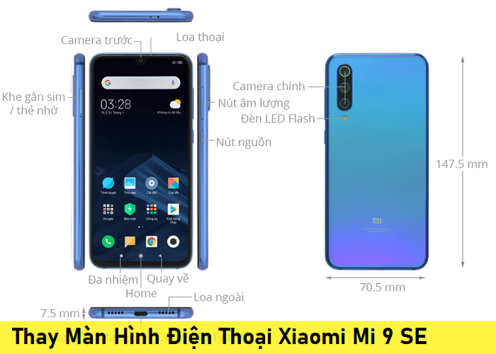 Thay Màn Hình Điện Thoại Xiaomi Mi 9 SE