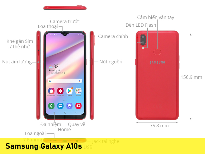 Sửa Samsung A10s