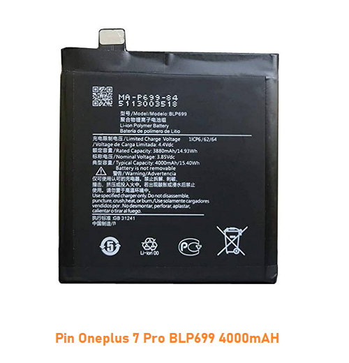 Pin Oneplus 7 Pro BLP699 4000mAH