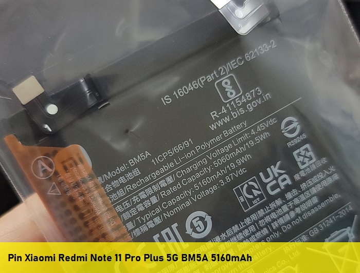 Pin Xiaomi Redmi Note 11 Pro Plus 5G BM5A 5160mAh
