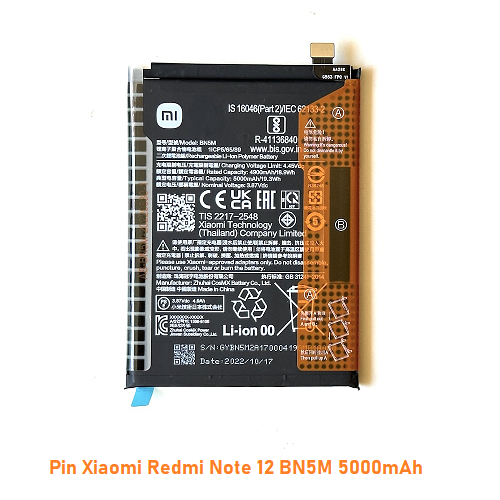 Pin Xiaomi Redmi Note 12 BN5M 5000mAh