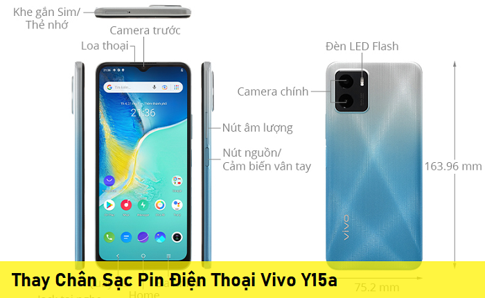 Thay Chân Sạc Pin Điện Thoại Vivo Y15a