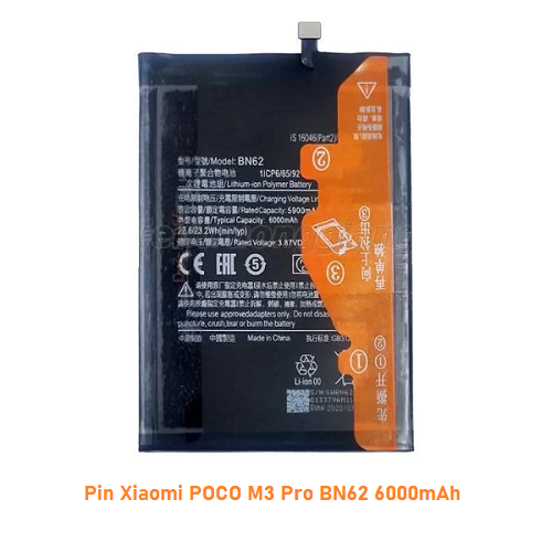 Pin Xiaomi POCO M3 Pro BN62 6000mAh