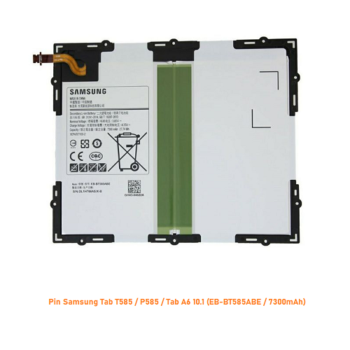 Pin Samsung Tab T585  P585 Tab A6 10.1 EB-BT585ABE 7300mAh