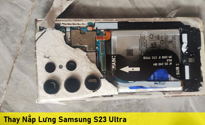 Thay Nắp Lưng Samsung S23 Ultra