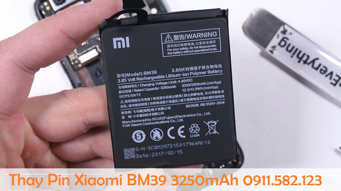 Thay Pin Điện Thoại Xiaomi MI 6 BM39 3250mAh