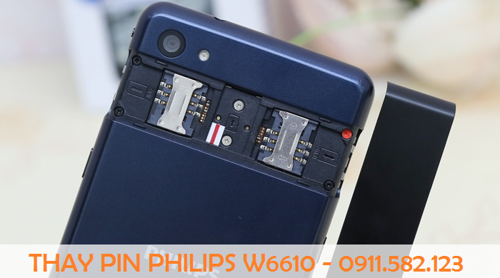 Thay pin điện thoại Philips W6610
