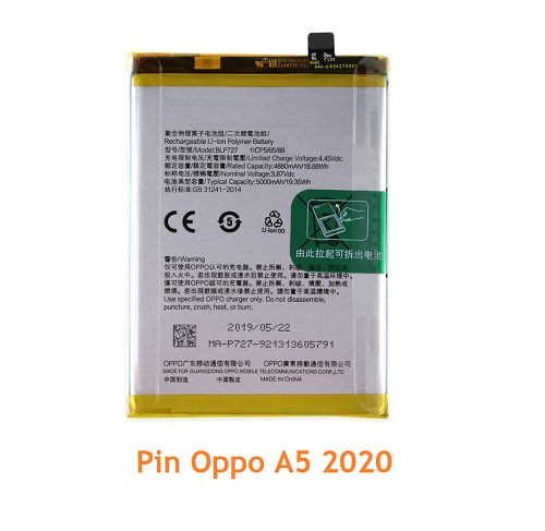 Pin Oppo A5 2020 BLP727 5000mAh