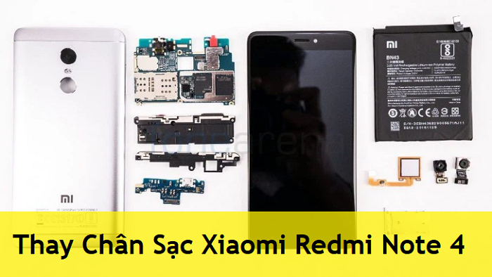 Thay Chân Sạc Xiaomi Redmi Note 4