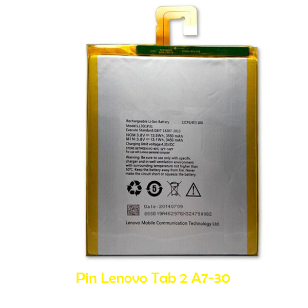 Pin Lenovo Tab 2 A7 30HC L13D1P31 3550mAh