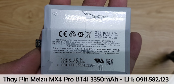 Thay Pin Meizu MX4 Pro BT41 3350mAh