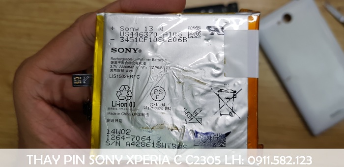 Thay Pin Sony C2305 LIS1502ERPC