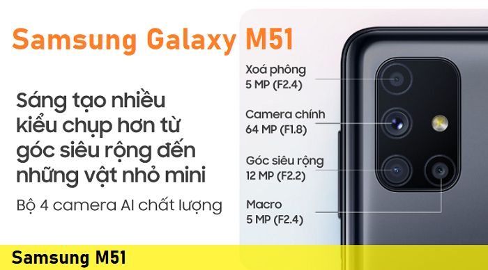 Sửa chữa điện thoại Samsung M51