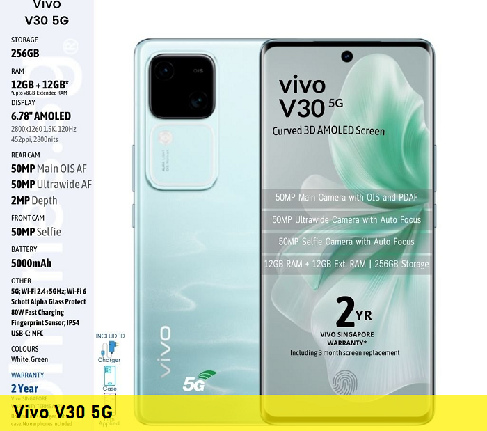 Sửa chữa điện thoại Vivo V30 5G