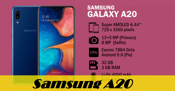 Sửa Samsung A20