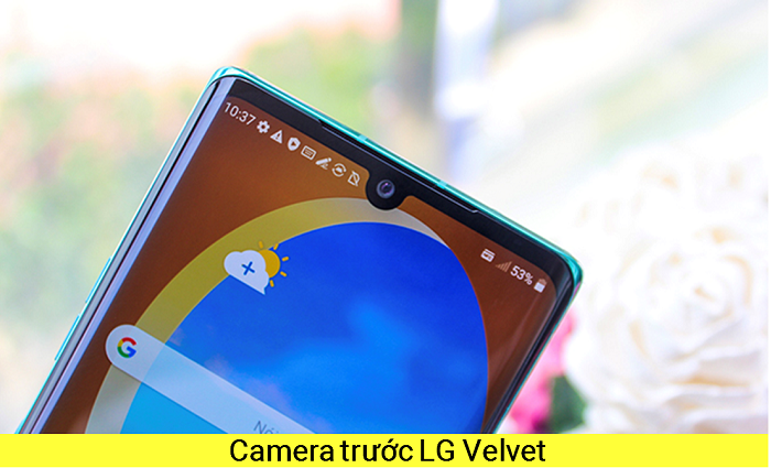 Camera trước LG Velvet 5G