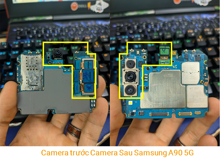 Camera trước camera sau Samsung A90 5G 