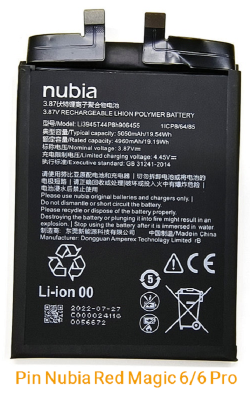 Thay Pin Nubia Red Magic 6/6 Pro