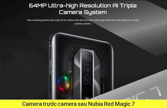 Thay Camera trước sau Nubia Red Magic 7