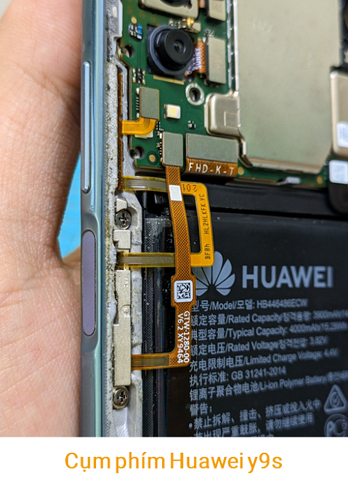 Cụm phím Nguồn âm lượng Huawei Y9s