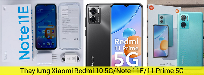 Nắp Lưng Xiaomi Redmi 10 5G/ Note 11E/ 11 Prime 5G