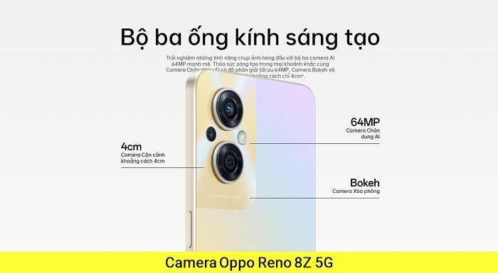 Camera trước Camera sau Oppo Reno 8Z 5G