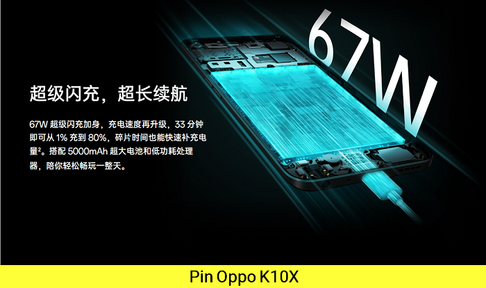 Pin Oppo K10X